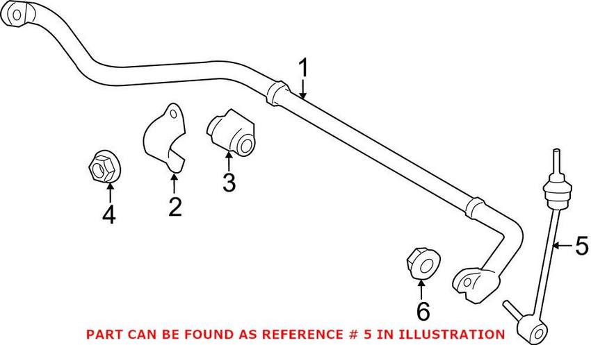 Land Rover Sway Bar End Link - Front LR024474